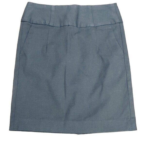 BANANA REPUBLIC FACTORY Gray high waist business casual pencil skirt - Picture 2 of 13